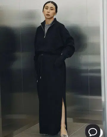 AMERI UND 하프 집 스웨트 드레스