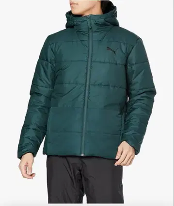 새상품 PUMA 후드 부착 다운 자켓 다크 그린