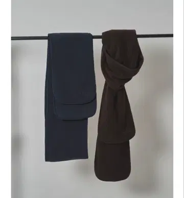 todayful 플리스 원단 머플러 네이비