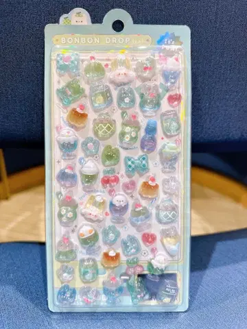 모자 꽁지 드롭 씰 멜론 그린 멜론소다 입체 멜로멜로 모자 꽁지