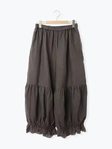 타치카와 한정판 린넨 물방울 개더 팬츠