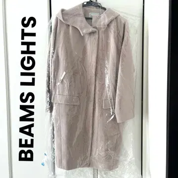 beams right 후드 부착 울 코트