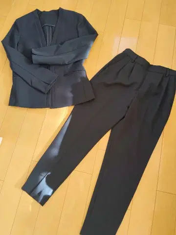 노카라 팬츠 수트 네이비 셋업 위드 컬렉션