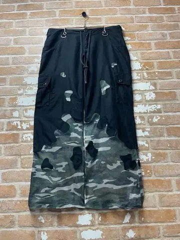 LABODY ILLIG 카고 팬츠 카모플라쥬 시어 한국 y2k 시스루