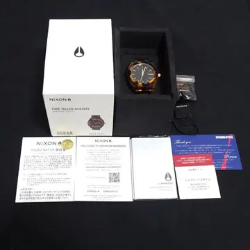 NIXON TIME TELLER ACETATE TORTOISE/GOLD