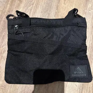 GREGORY 블랙 메쉬 사코슈