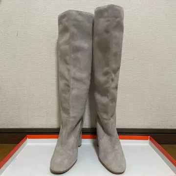 컨디션 최상 MANGO 맨고 스웨이드 부츠 그레이지