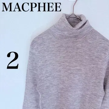 맥피 투모로우랜드 울 100% 터틀넥 스웨터 니트