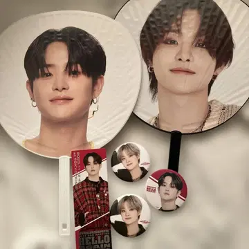 treasure 지훈 부채 캔뱃지 티켓풍 카드 묶음