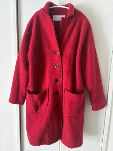 bulle de savon 빨간색 롱 코트