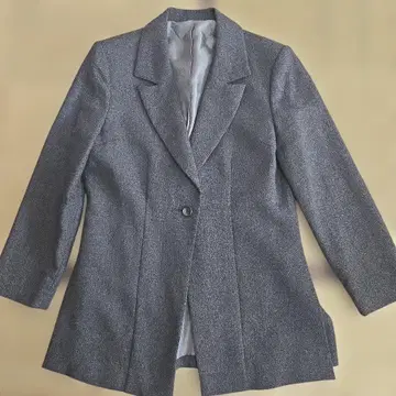 다크 그레이 테일러드 자켓 울