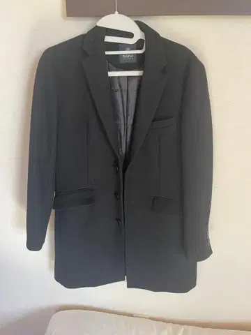 nano universe 블랙 테일러드 자켓