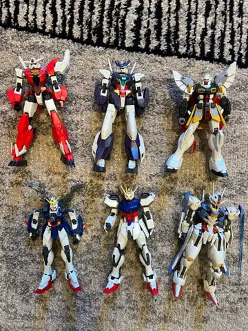 건담 프라모델 세트 6체 세트 조립 완료 정크