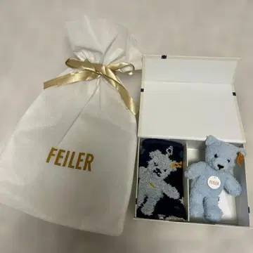 오늘 발송 OK! 새상품 FEILER x steiff 콜라보 키링 세트