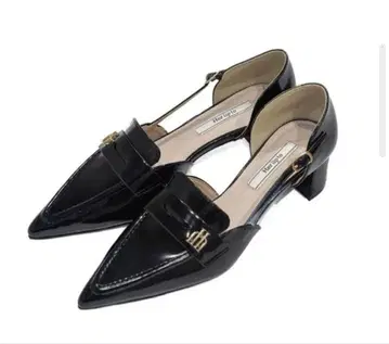 Herlipto Trois 힐 로퍼 블랙