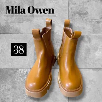 미사용 새상품! [ 미라 오웬 ] 인힐 숏 사이드 고어 부츠 38