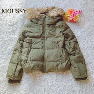 MOUSSY 마우지 [ S ] 올리브 그린 다운 자켓 캐주얼