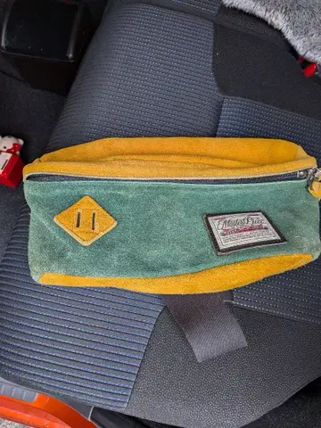 스웨이드풍 바디백 웨스트 파우치