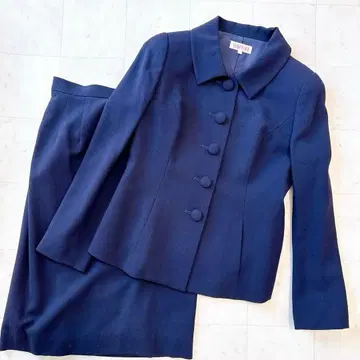 YUKI TORII 네이비 스커트 셋업 7호 수험 엄마 여성 수트