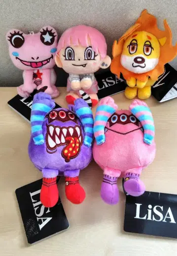 LiSA&you 모어 플러스 키체인 마스코트 전 5종 봉제 인형 리사