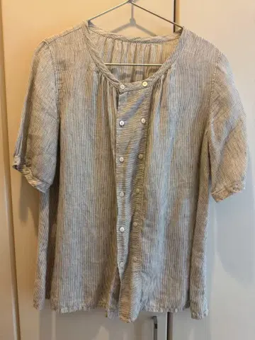 Bisque by nestRobe 네스트로브 린넨 100% 반팔 셔츠