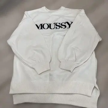 MOUSSY 화이트 니트 F 사이즈