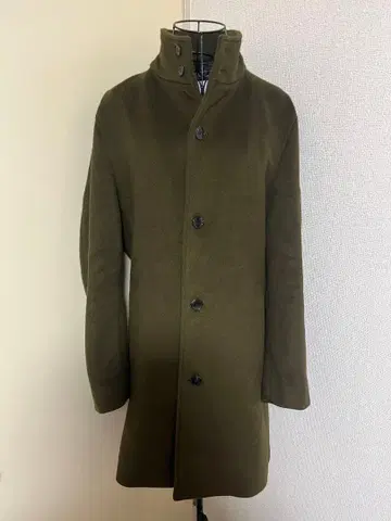 417 DIFICE 스탠드 카라 코트 카키