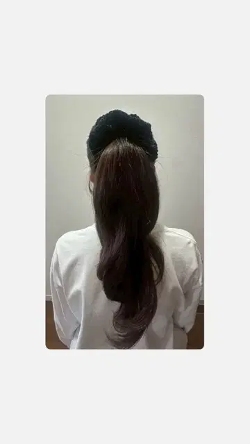 블랙 프릴 디자인 스크런치