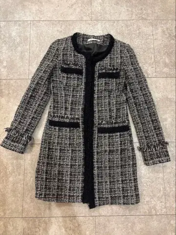 [ M.deux ] 노카라 트위드 자켓