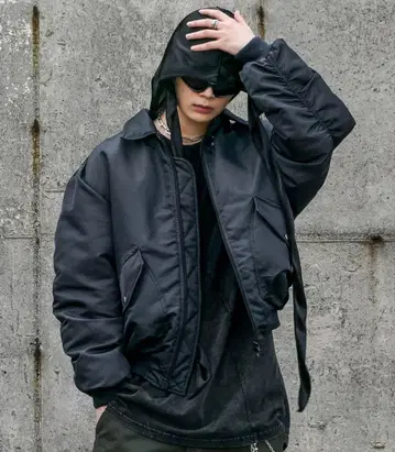 ROARINGRAD ShirringCrop 봄버 자켓