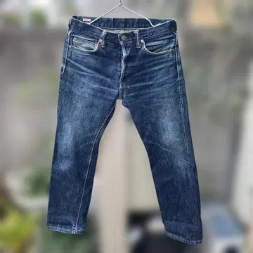 MOMOTARO 다크 블루 스트레이트 데님