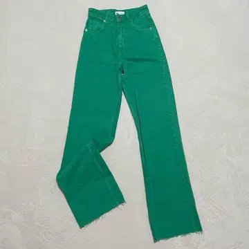 자라 ZARA 컬러 데님 플레어 청바지 컷오프 포인트 컬러 Y2K 34