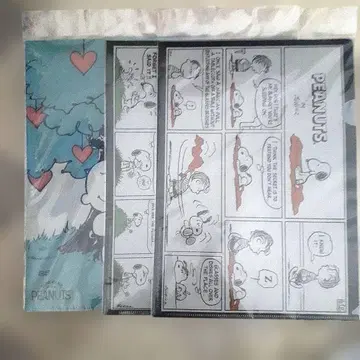 LOVE LOVE 스누피전 [이벤트 한정판] A4 클리어 파일 3종 세트