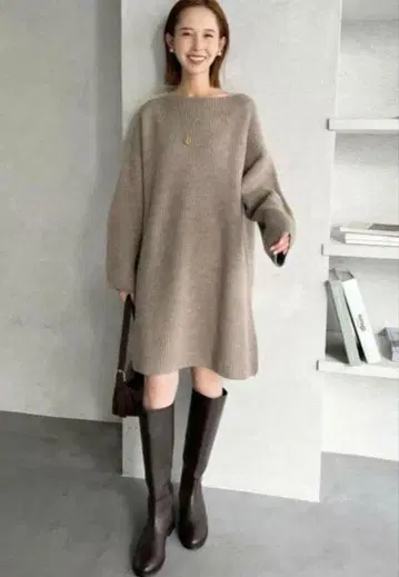 SLOBE IENA 파인 울 니트 미니 OP