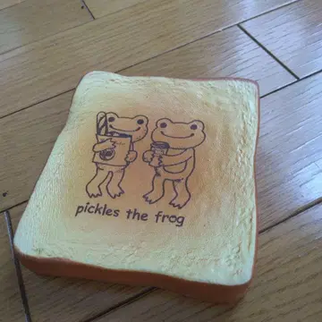 스퀴즈 pickles the frog 식빵 모양 소프트 아이템
