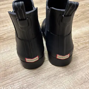 HUNTER 블랙 숏부츠
