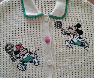 디즈니 자수 가디건 moussy 프리 사이즈