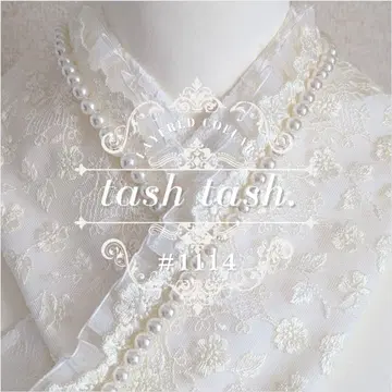 #1114 겹카라 이타메카라 크림 작은 꽃 플라워 튤 펄