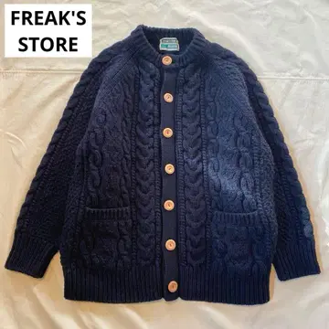프릭스스토어 피셔맨 니트 가디건 네이비