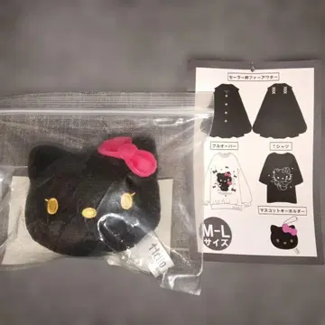 블랙 키티 마스코트 키링