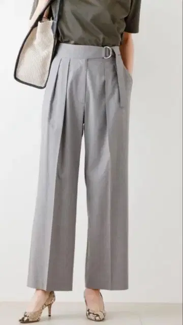 뉴요커 TR 스트레치 벨트 포함 배기 팬츠