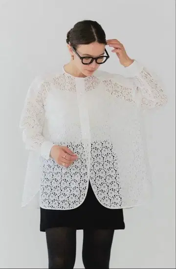 요리 플로키 레이스 셔츠