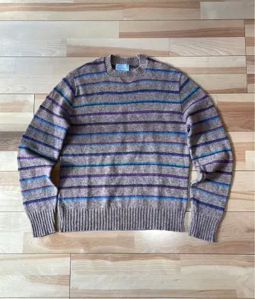 90s Le Tigre 니트 스웨터 보더 남성용