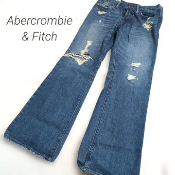 Abercrombie&Fitch 데미지 진 데님 하이웨스트
