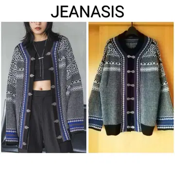 JEANASIS 티롤리안 니트 가디건 지나시스 오버 사이즈