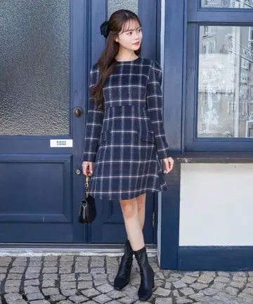 새상품급 토코 클로젯 페이크 포켓 부착 사다리꼴 미니 원피스