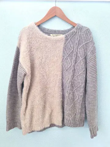 GALLARDAGALANTE 긴팔 니트 절개 그레이 계열