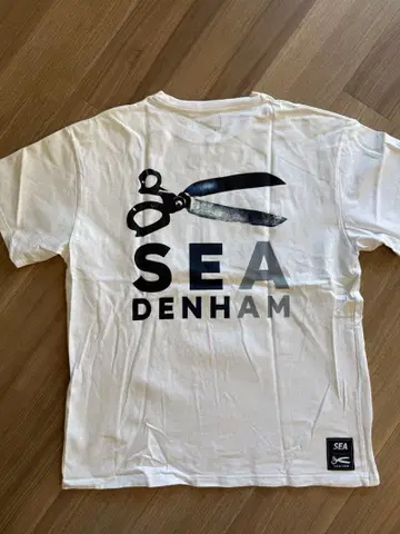 DENHAM 윈드앤씨 콜라보 화이트 T셔츠
