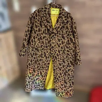RODEO CROWNS 레오파드 무늬 오버 롱 코트