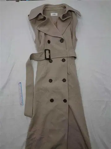스나이델 SNIDEL 슬리브리스 트렌치코트 베이지 계열 여성용
